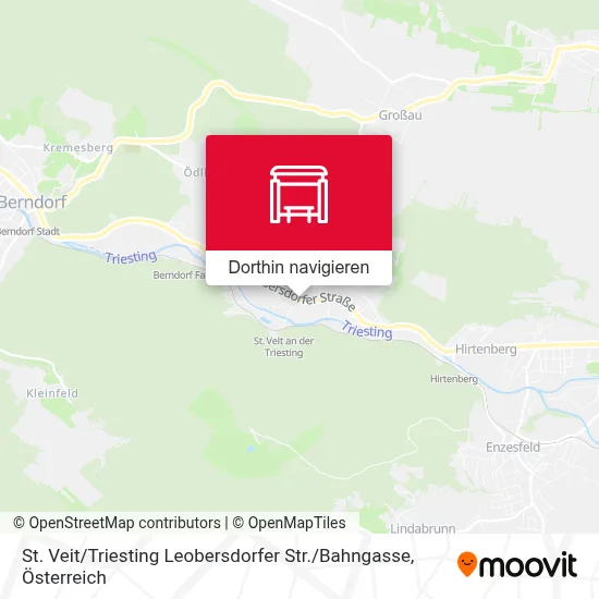 St. Veit / Triesting Leobersdorfer Str. / Bahngasse Karte