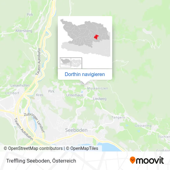 Treffling Seeboden Karte