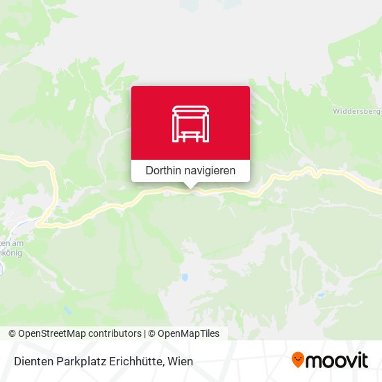 Dienten Parkplatz Erichhütte Karte