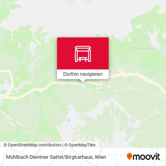 Mühlbach Dientner Sattel / Birgkarhaus Karte