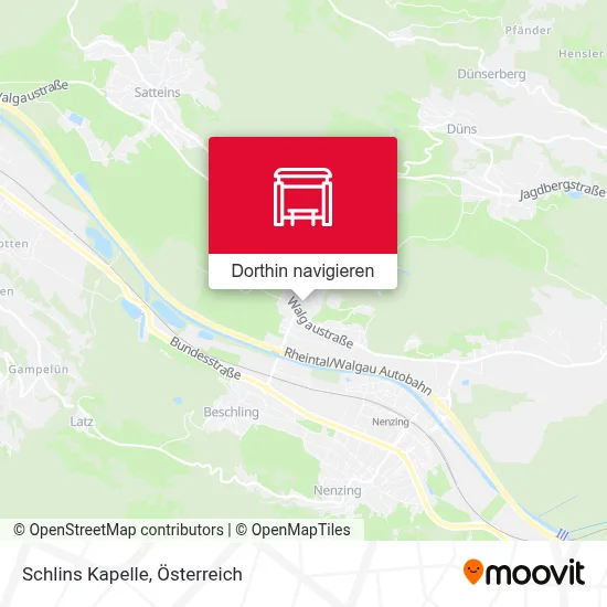 Schlins Kapelle Karte