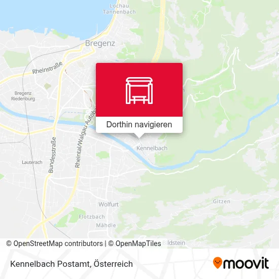 Kennelbach Postamt Karte