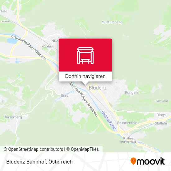 Bludenz Bahnhof Karte