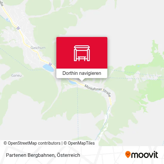 Partenen Bergbahnen Karte