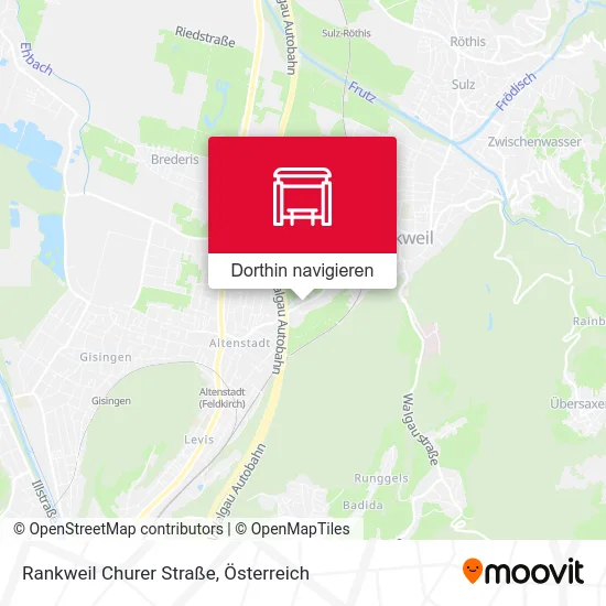 Rankweil Churer Straße Karte