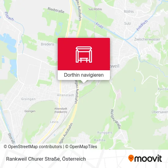 Rankweil Churer Straße Karte