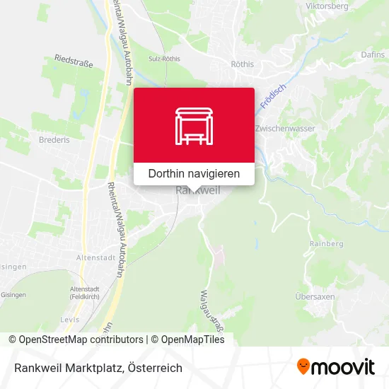 Rankweil Marktplatz Karte