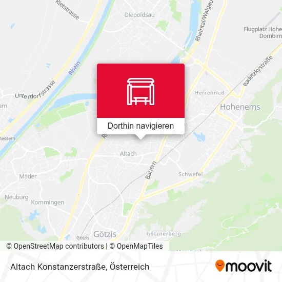 Altach Konstanzerstraße Karte