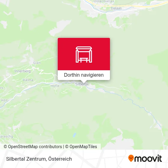 Silbertal Zentrum Karte