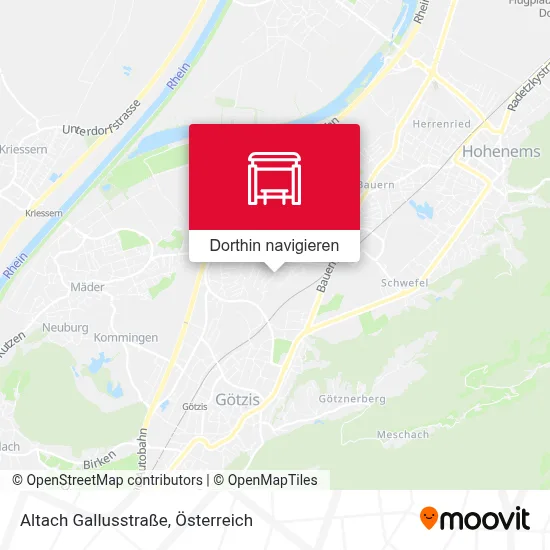 Altach Gallusstraße Karte