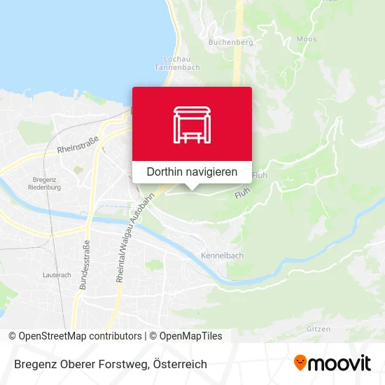 Bregenz Oberer Forstweg Karte