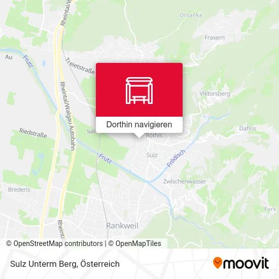 Sulz Unterm Berg Karte