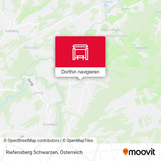 Riefensberg Schwarzen Karte