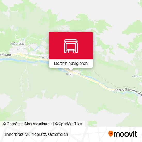 Innerbraz Mühleplatz Karte