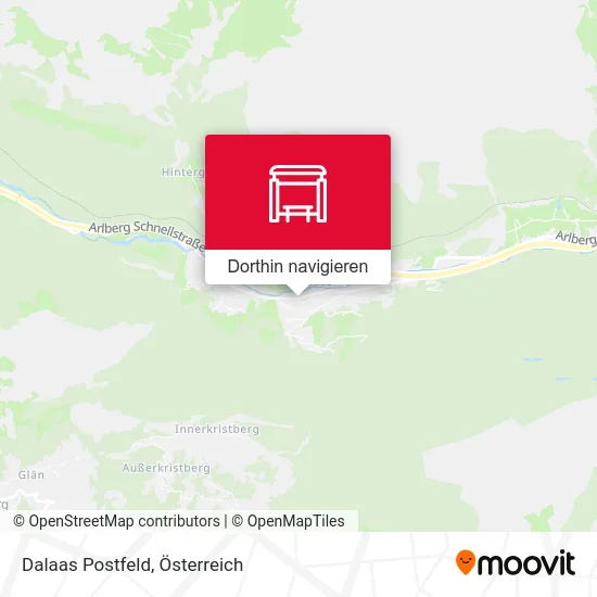 Dalaas Postfeld Karte