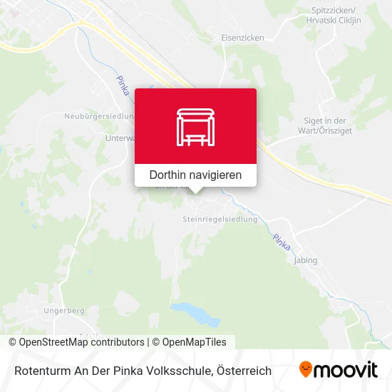 Rotenturm An Der Pinka Volksschule Karte