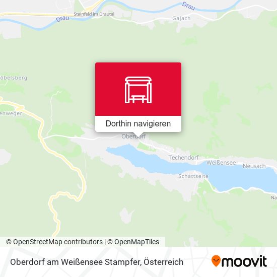 Oberdorf am Weißensee Stampfer Karte