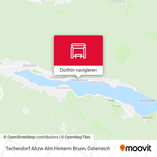 Techendorf Abzw Alm Hinterm Brunn Karte