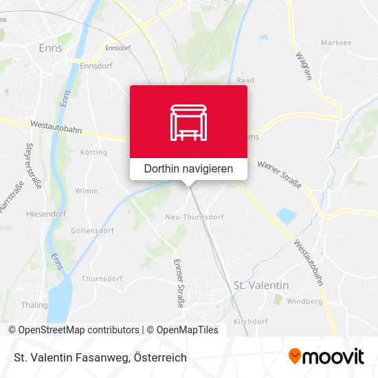 St. Valentin Fasanweg Karte