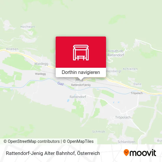 Rattendorf-Jenig Alter Bahnhof Karte