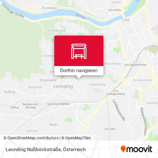 Leonding Nußböckstraße Karte