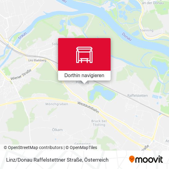 Linz / Donau Raffelstettner Straße Karte