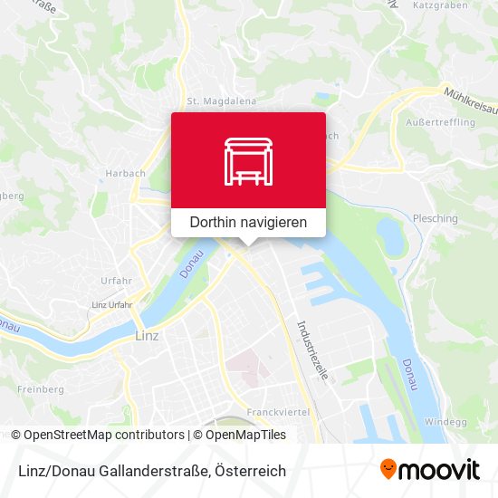 Linz/Donau Gallanderstraße Karte