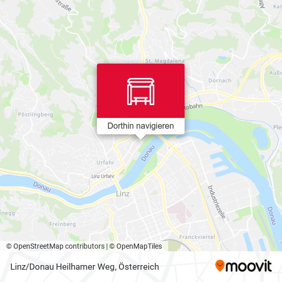 Linz/Donau Heilhamer Weg Karte