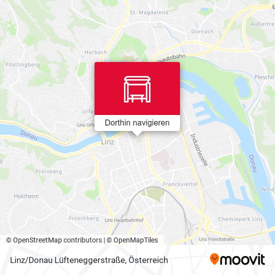Linz/Donau Lüfteneggerstraße Karte