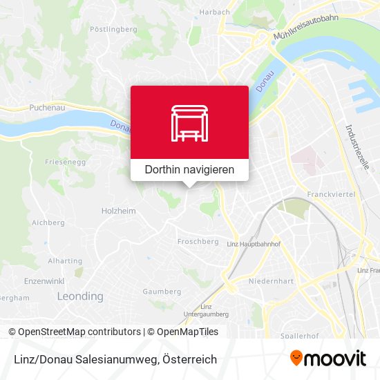 Linz/Donau Salesianumweg Karte