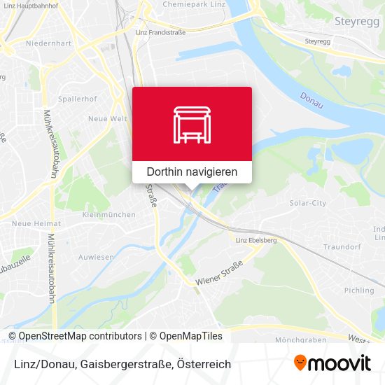 Linz/Donau, Gaisbergerstraße Karte