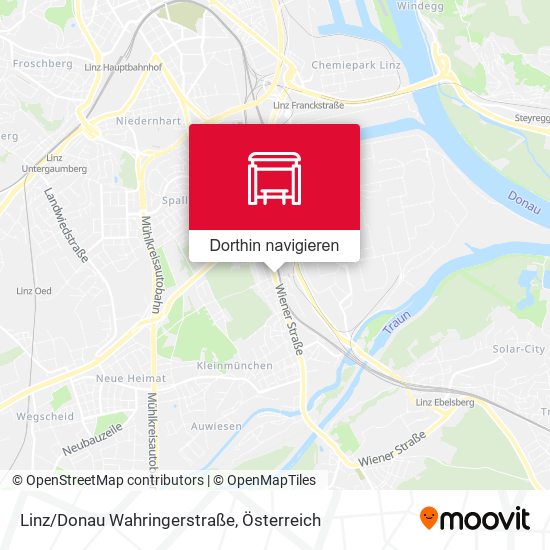 Linz/Donau Wahringerstraße Karte