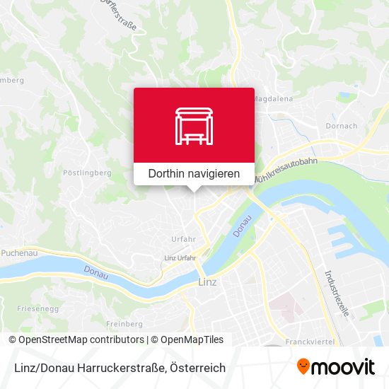 Linz/Donau Harruckerstraße Karte