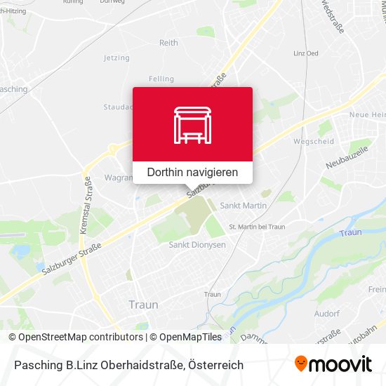 Pasching B.Linz Oberhaidstraße Karte
