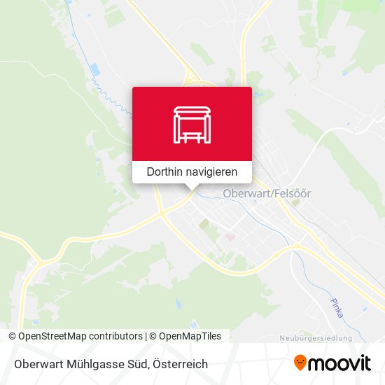 Oberwart Mühlgasse Süd Karte