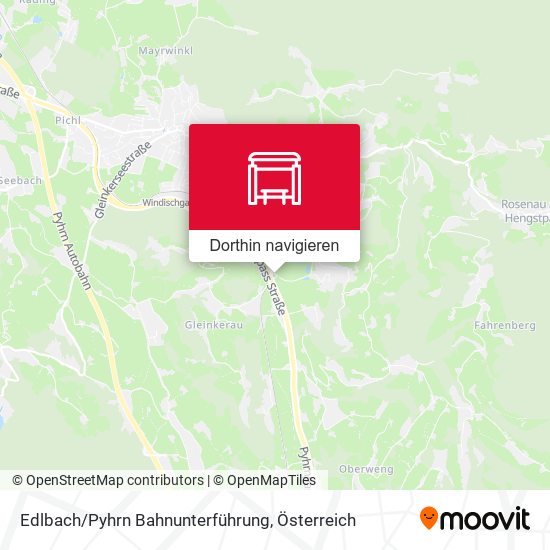 Edlbach/Pyhrn Bahnunterführung Karte