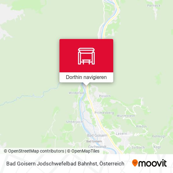 Bad Goisern Jodschwefelbad Bahnhst Karte