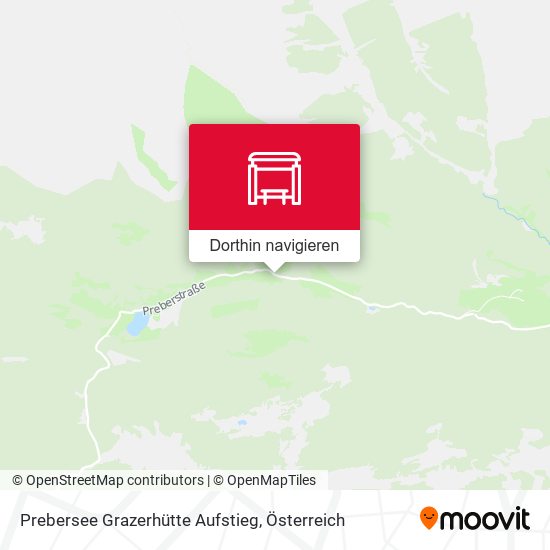 Prebersee Grazerhütte Aufstieg Karte