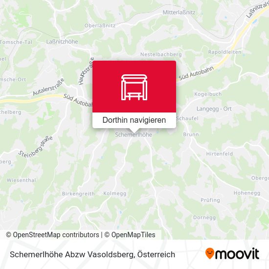 Schemerlhöhe Abzw Vasoldsberg Karte
