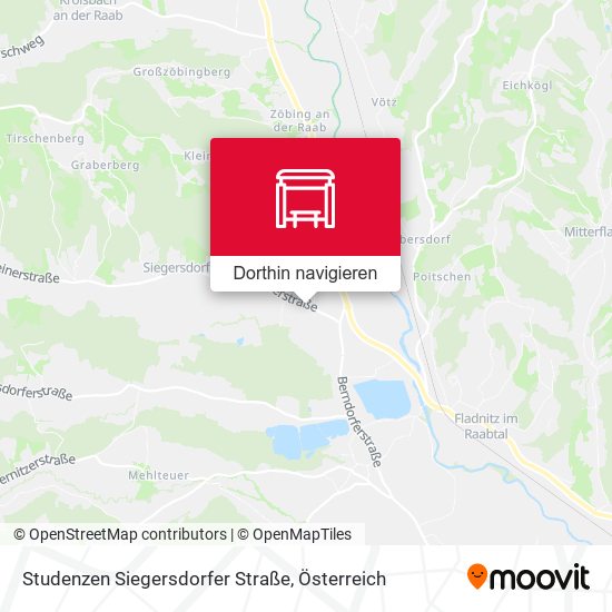 Studenzen Siegersdorfer Straße Karte