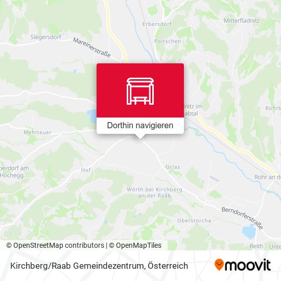 Kirchberg/Raab Gemeindezentrum Karte