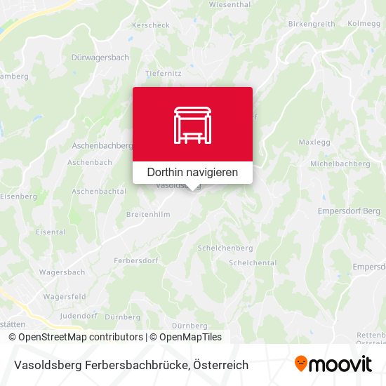 Vasoldsberg Ferbersbachbrücke Karte