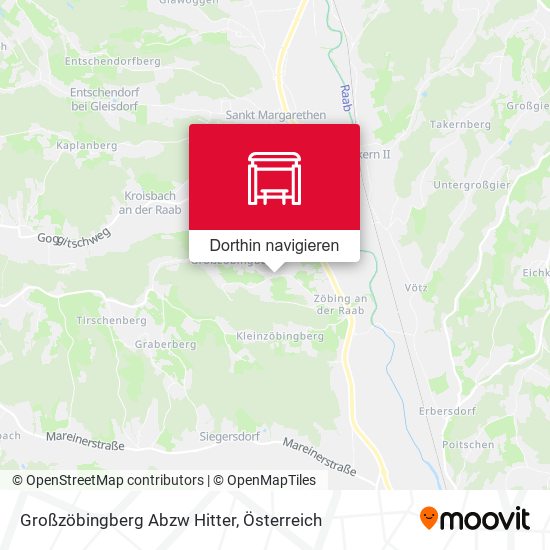 Großzöbingberg Abzw Hitter Karte
