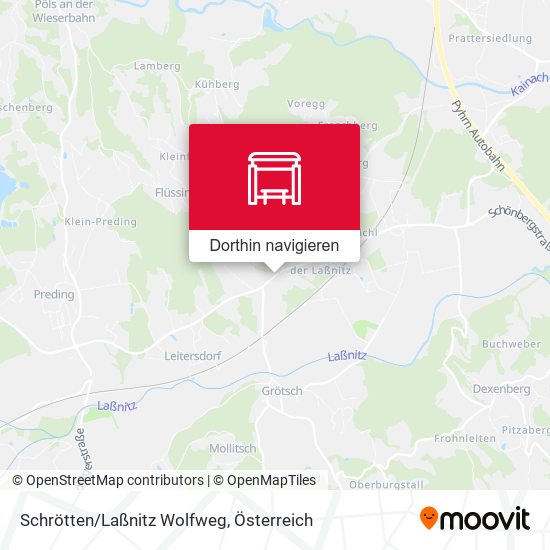 Schrötten/Laßnitz Wolfweg Karte