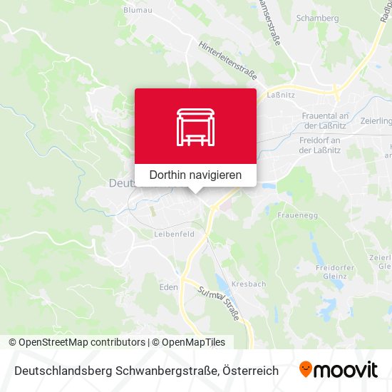 Deutschlandsberg Schwanbergstraße Karte