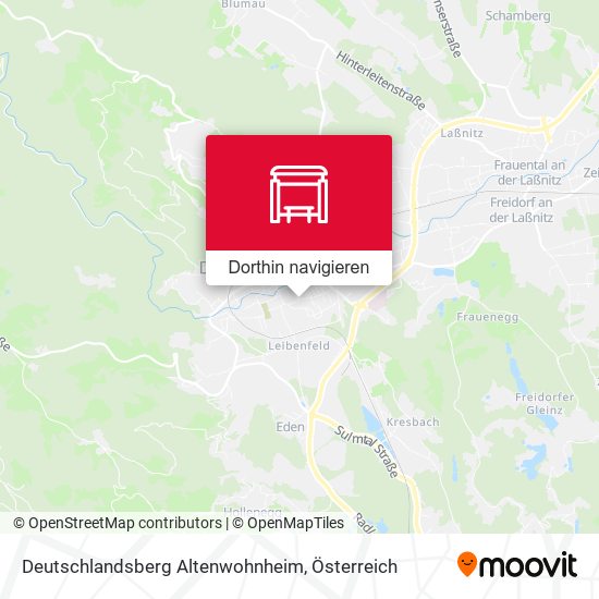 Deutschlandsberg Altenwohnheim Karte
