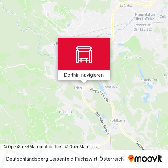 Deutschlandsberg Leibenfeld Fuchswirt Karte