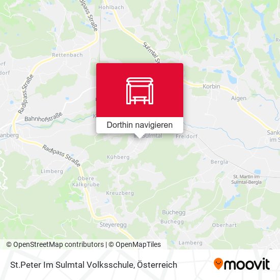 St.Peter Im Sulmtal Volksschule Karte
