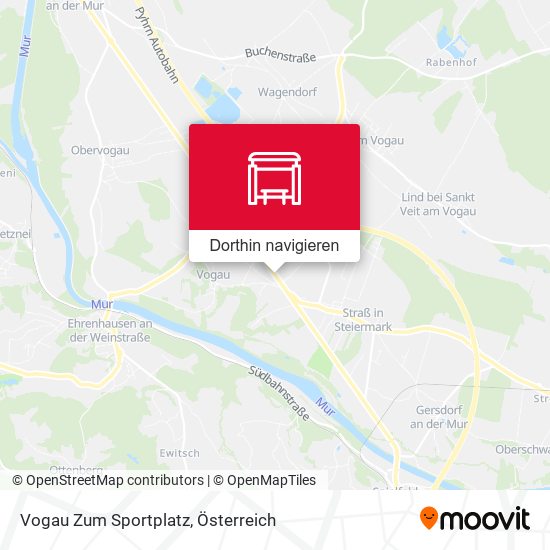 Vogau Zum Sportplatz Karte