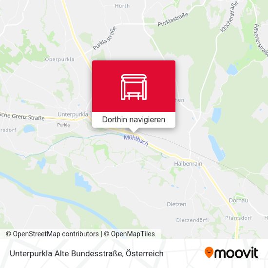Unterpurkla Alte Bundesstraße Karte